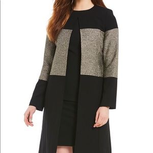 Elegant Calvin Klein Black Metallic Topper Jacket